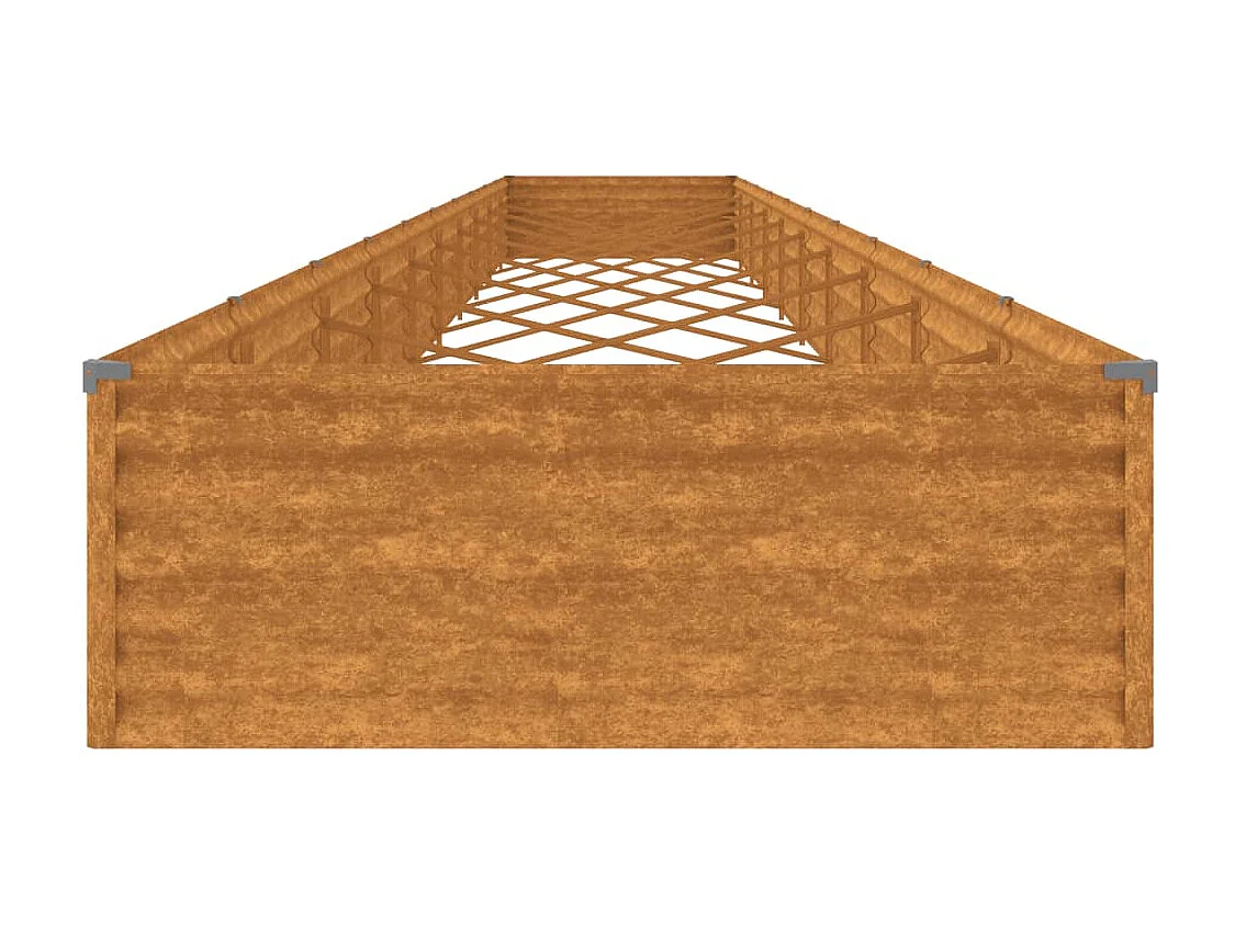 Lit surélevé de jardin 960x100x36 cm acier corten