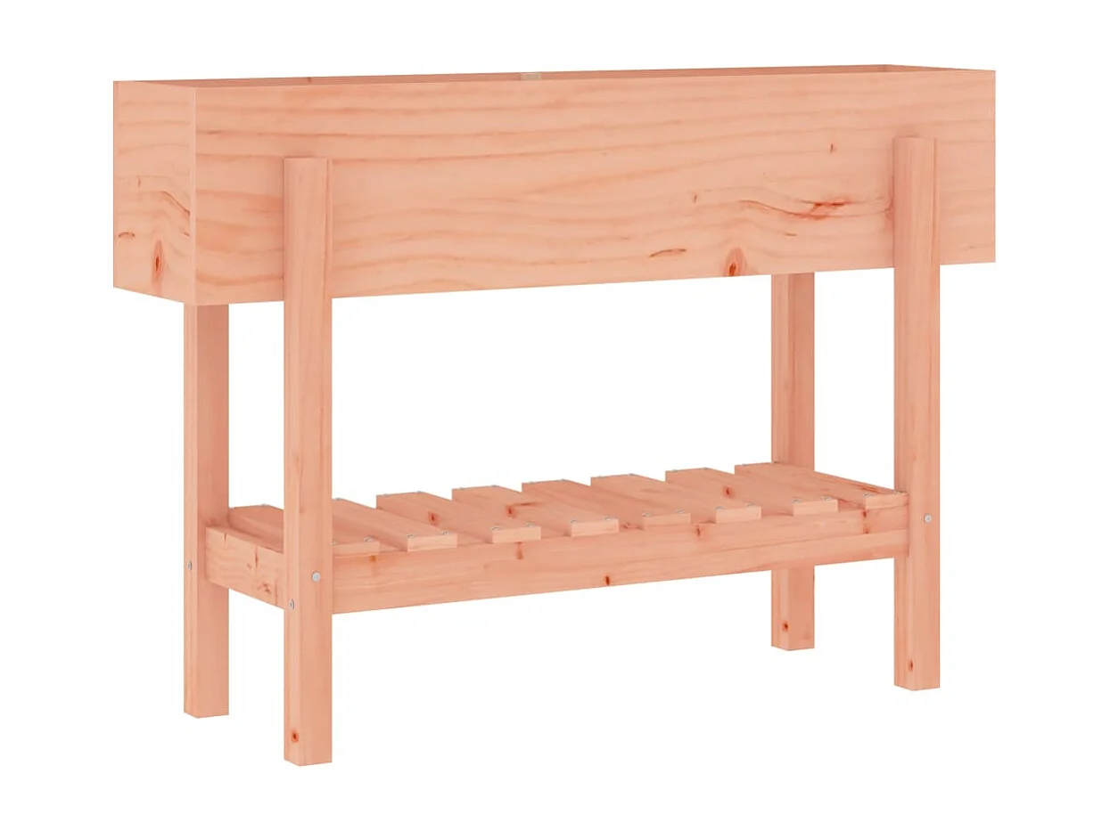 Arriate elevado jardín madera maciza abeto Douglas 101x30x69 cm