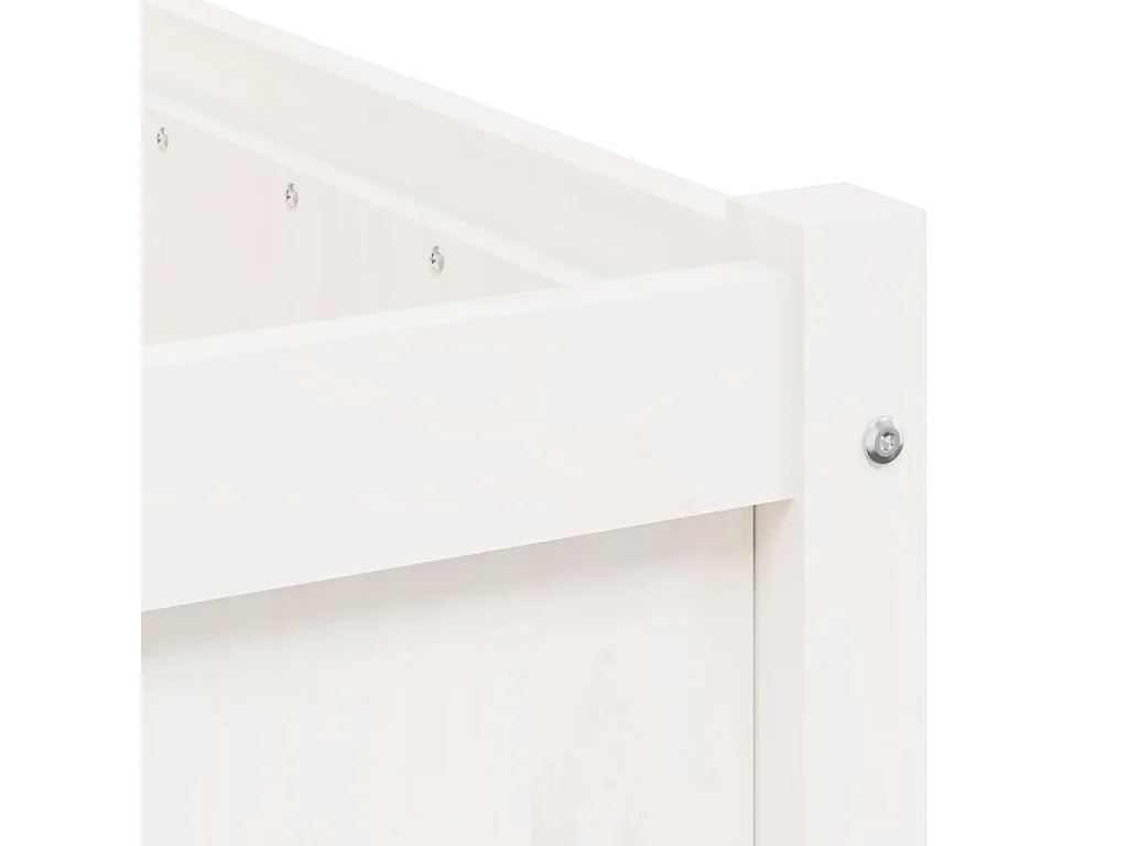 Jardinière d'extérieur blanc 90x50x50 cm bois de pin massif