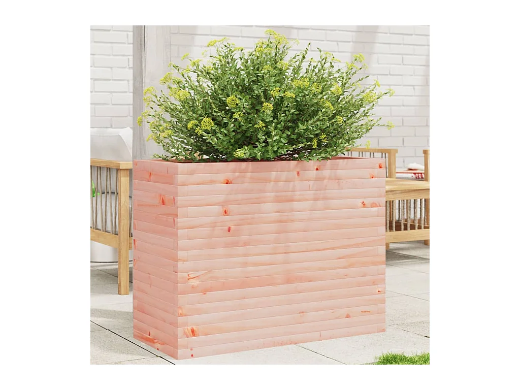 Jardinière 90x40x68,5 cm bois massif douglas