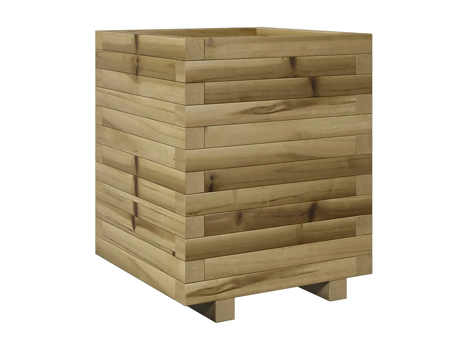 Jardinera madera de pino impregnada 40x40x49,5 cm