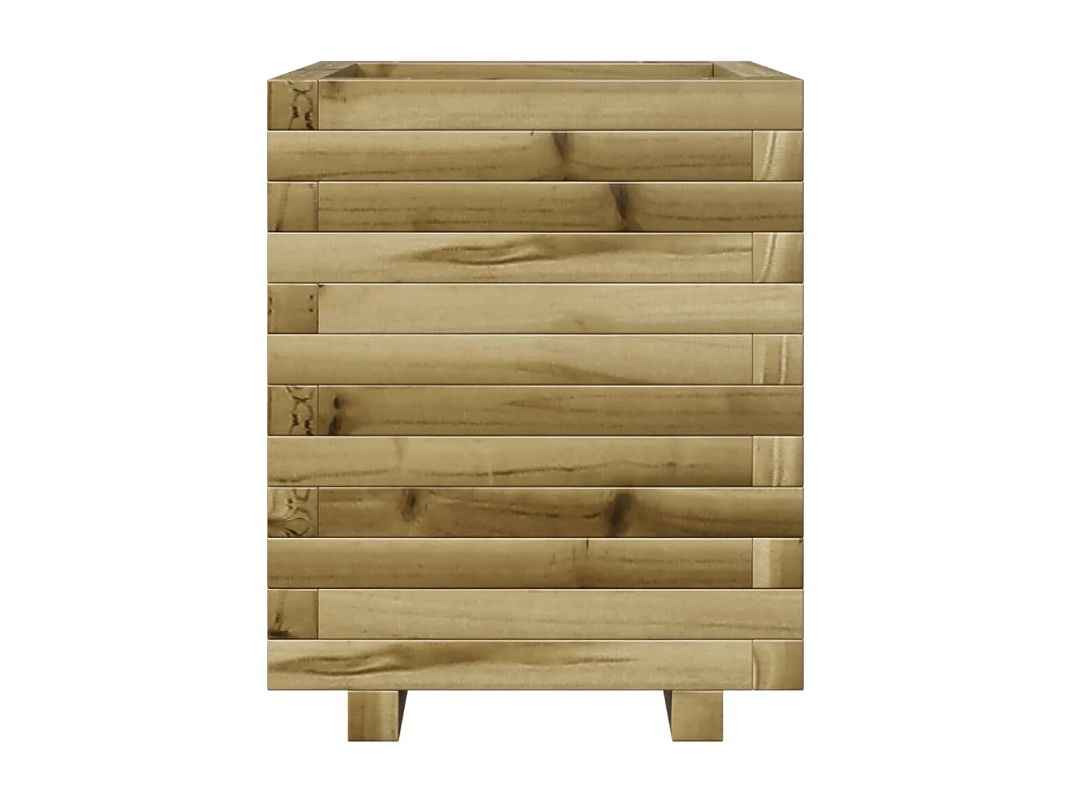 Jardinera madera de pino impregnada 40x40x49,5 cm