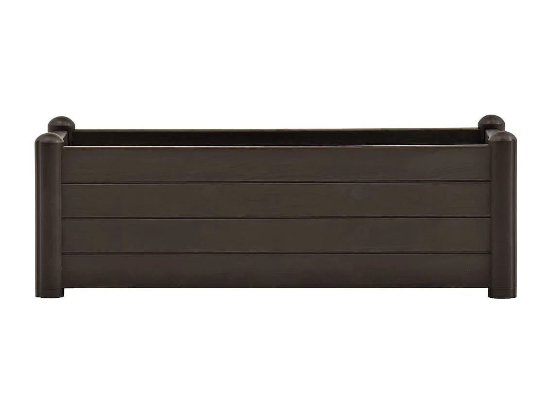 Canteiro elevado para jardim PP 100x43x35 cm moca