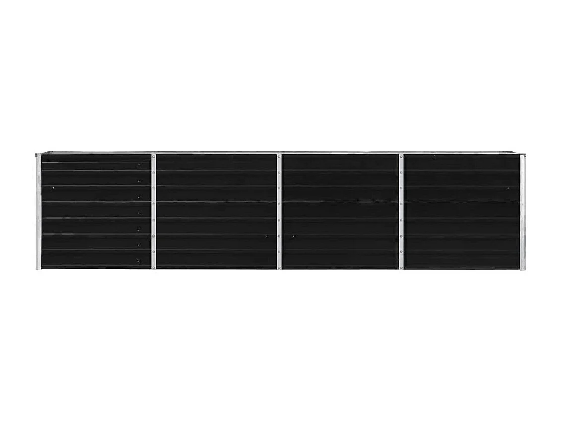 Jardinière 320x40x77 cm Acier galvanisé Anthracite