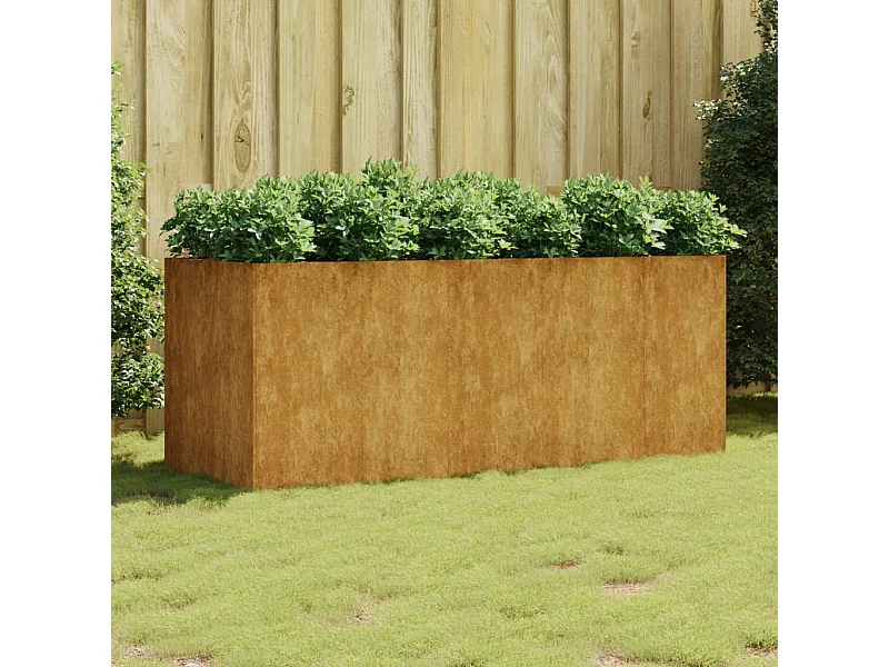 Jardinera acero corten 200x80x80 cm