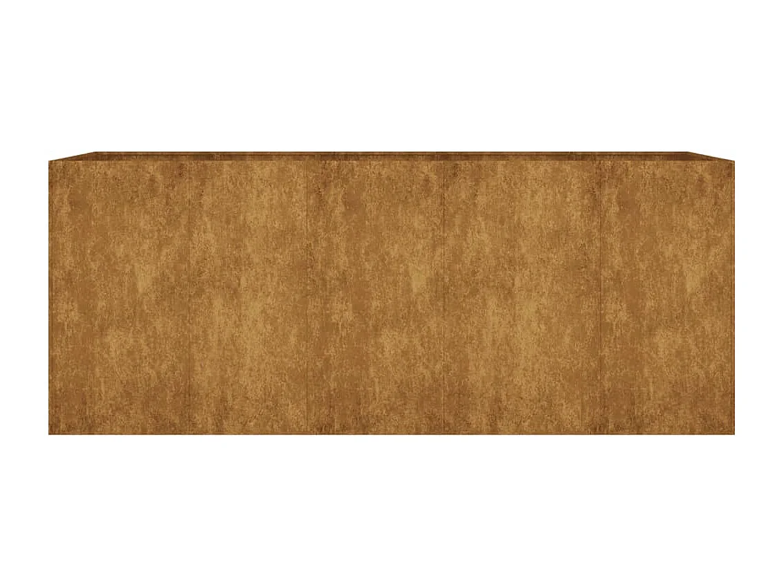 Lit surélevé de jardin 200x80x80 cm acier corten