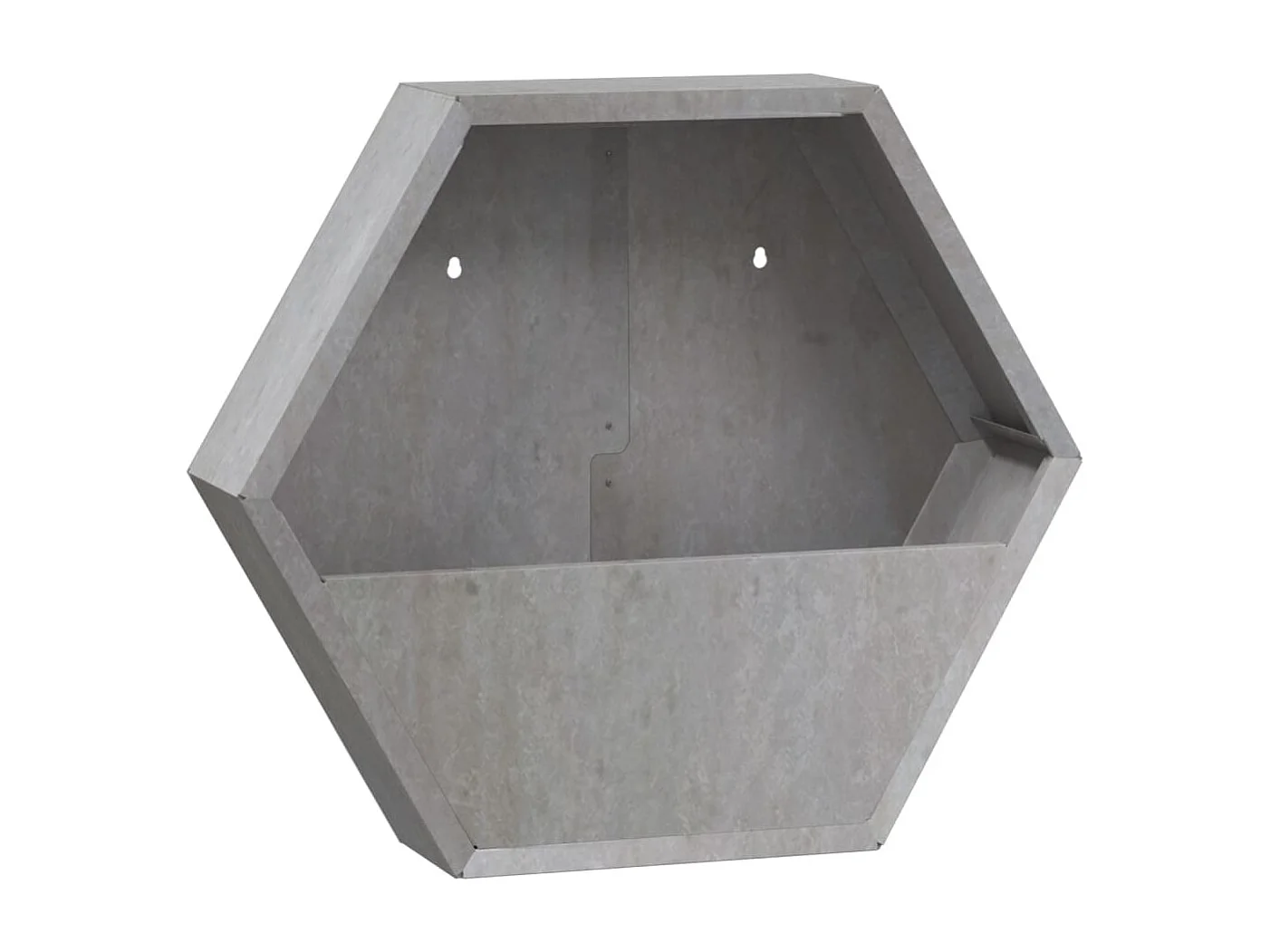 Vasos/floreiras de parede 2 peças aço corten cor enferrujado