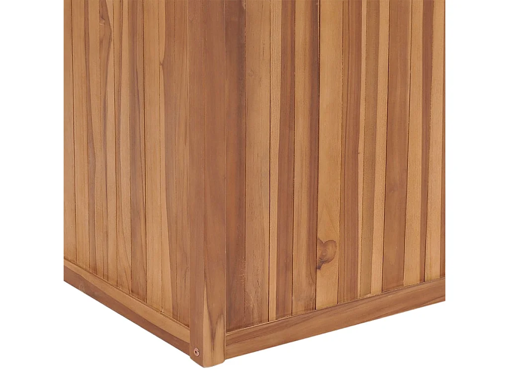 Canteiro elevado de jardim 100x50x70 cm madeira de teca maciça