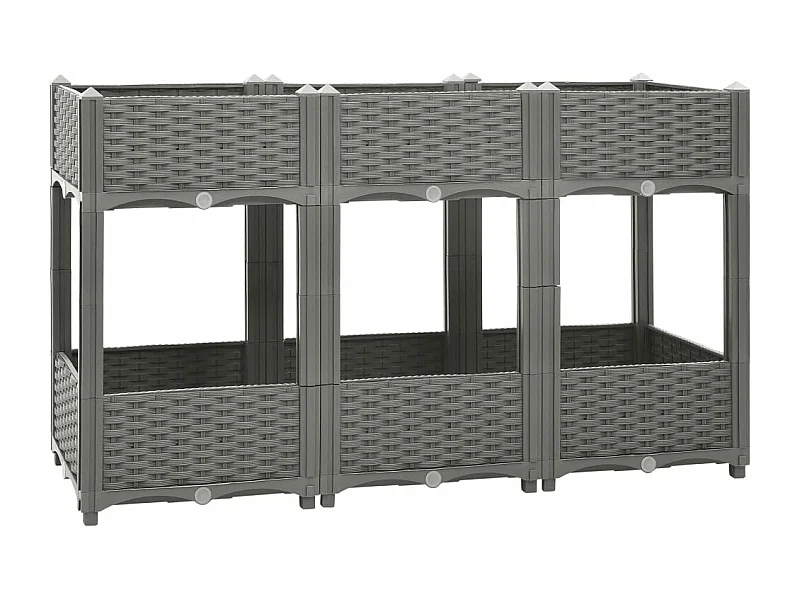 Canteiro elevado 120x40x71 cm polipropileno