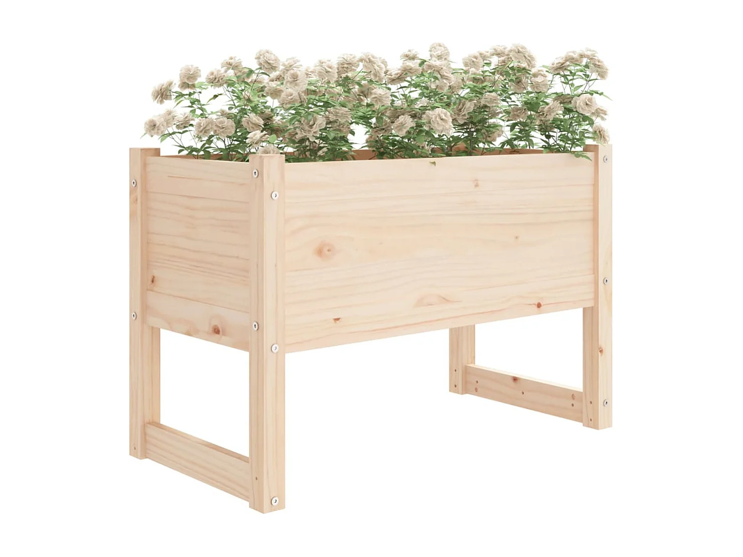 Jardinière 78x40x52 cm Bois massif de pin