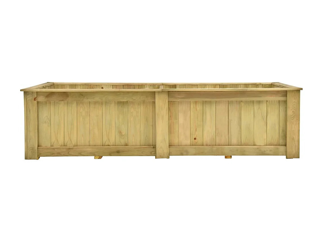 Arriate de madera de pino impregnada 196x100x50 cm