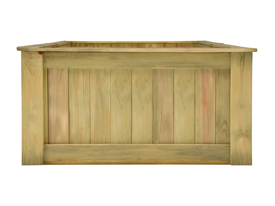Arriate de madera de pino impregnada 196x100x50 cm