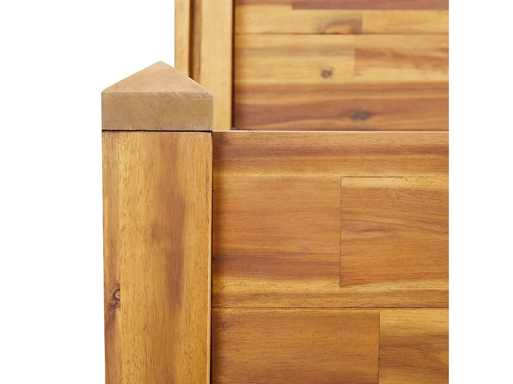 Jardinière sur 2 niveaux 110x75x84 cm Bois massif d'acacia