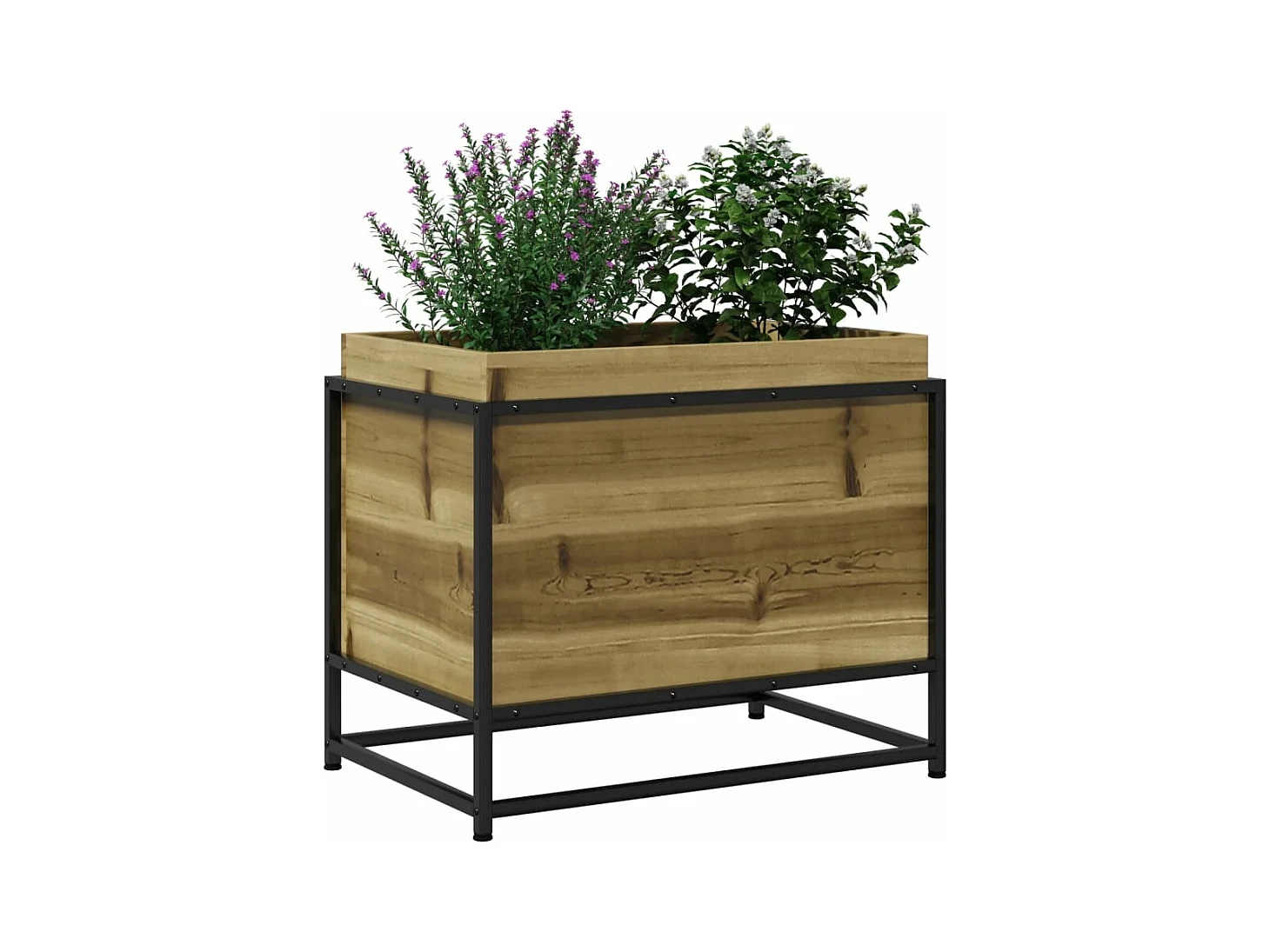 Jardinière 60x40x50 cm bois de pin imprégné