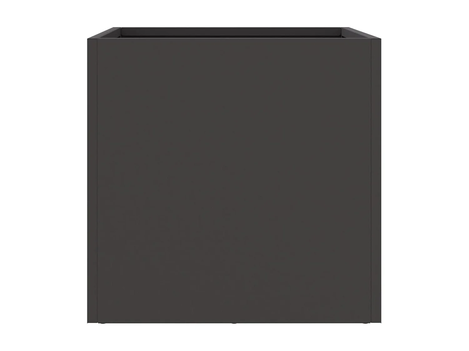 Jardinières 2 pièces noir 32x30x29 cm acier laminé à froid