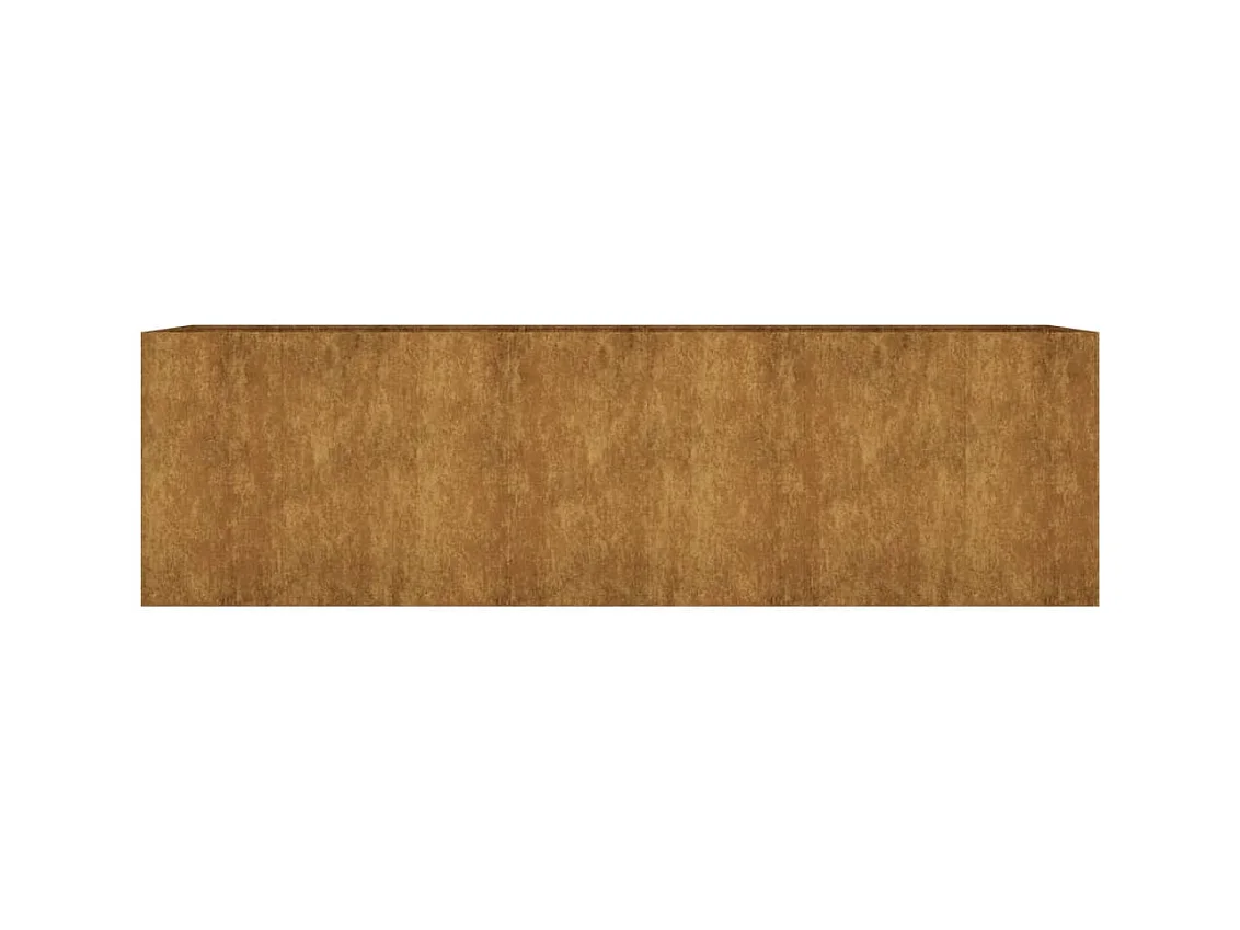 Lit surélevé de jardin 280x80x80 cm acier corten
