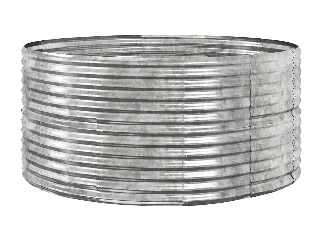 Lit surélevé de jardin Argenté Acier enduit de poudre