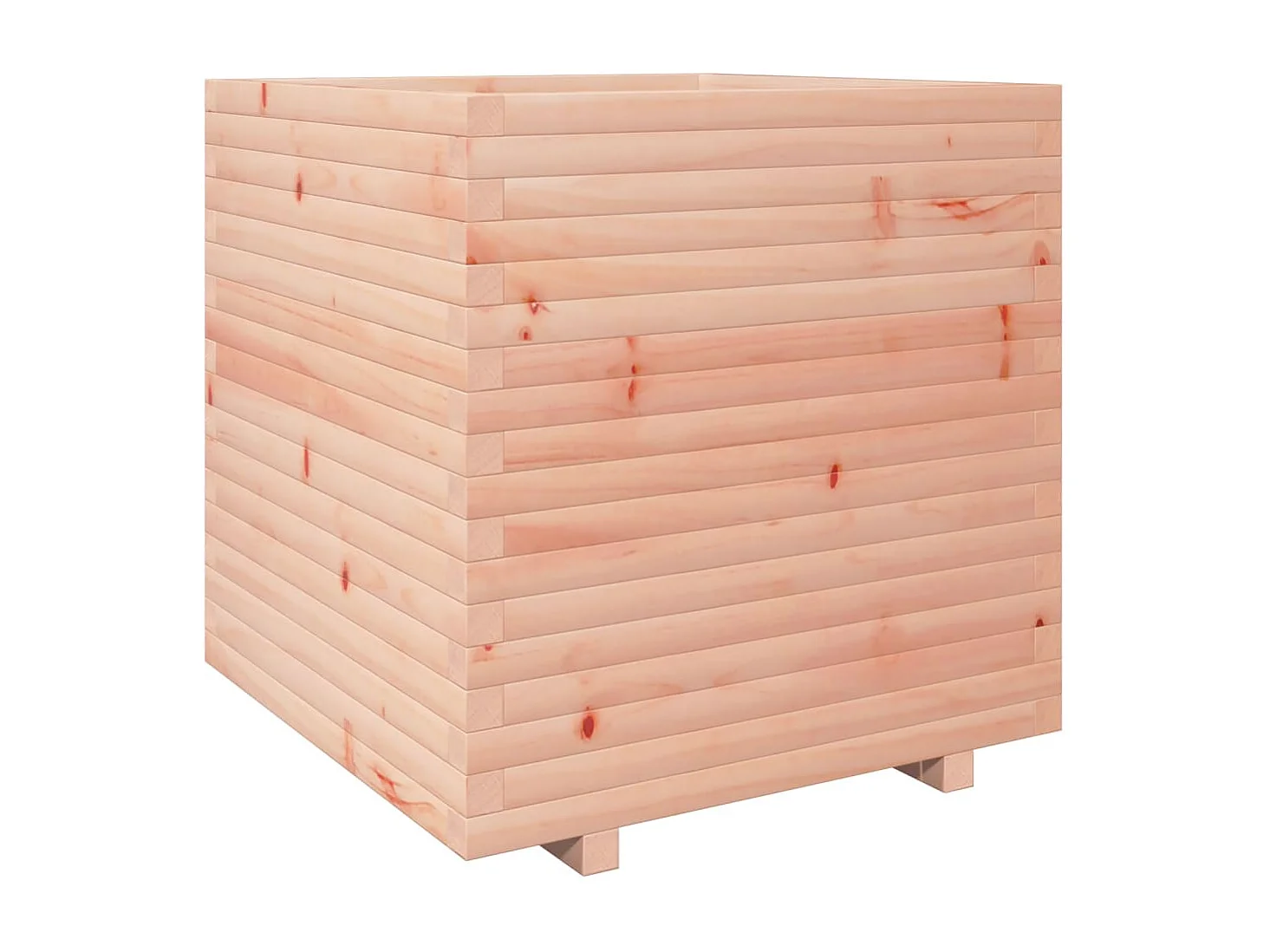 Jardinera madera maciza de abeto Douglas 70x70x72,5 cm