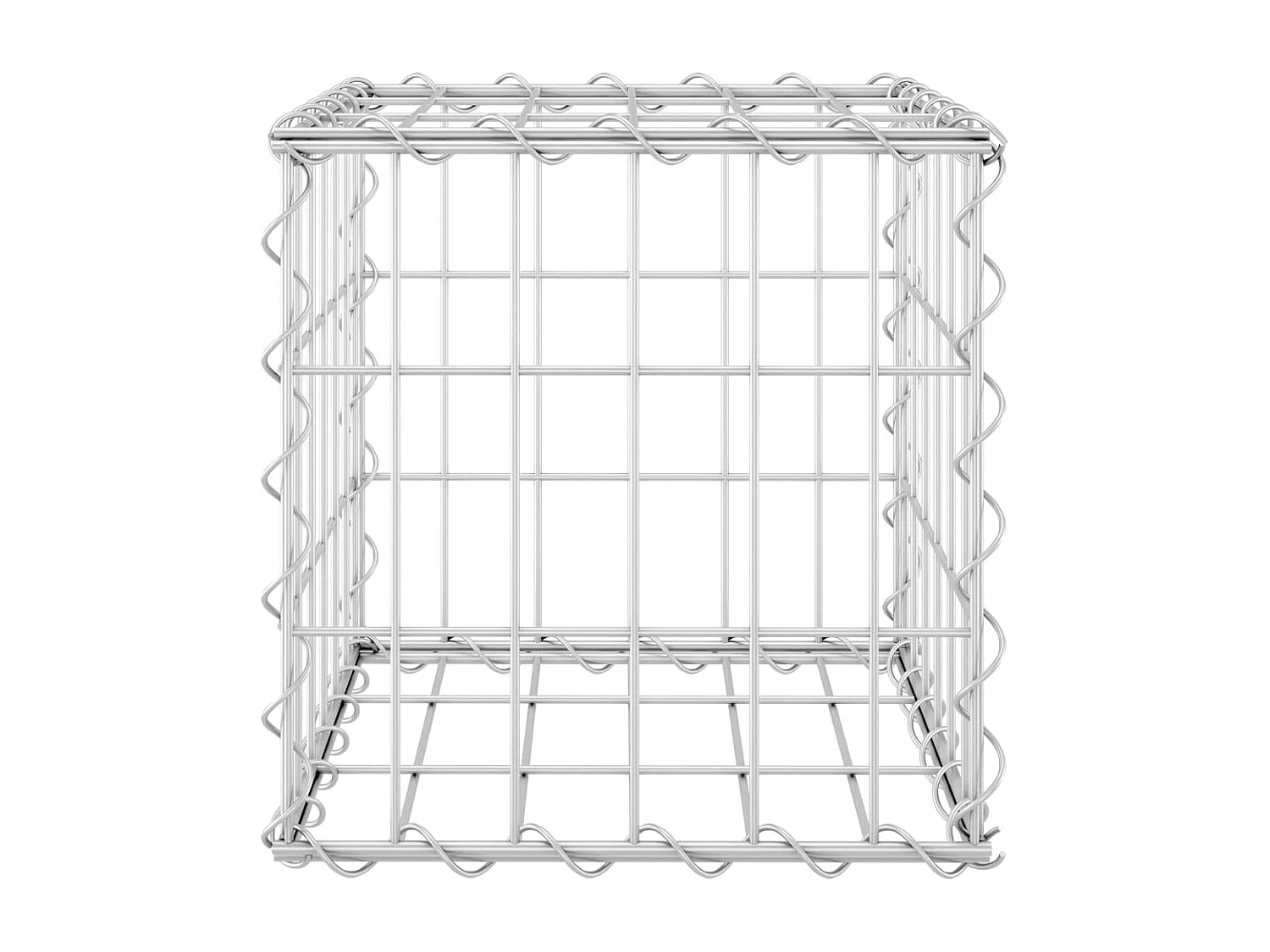 Arriate de gaviones cúbico alambre de acero 30x30x30 cm