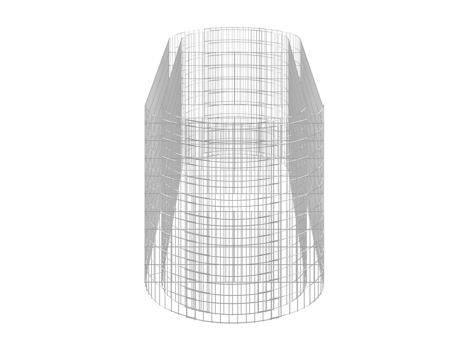 Lit surélevé à gabion Fer galvanisé 300x100x100 cm