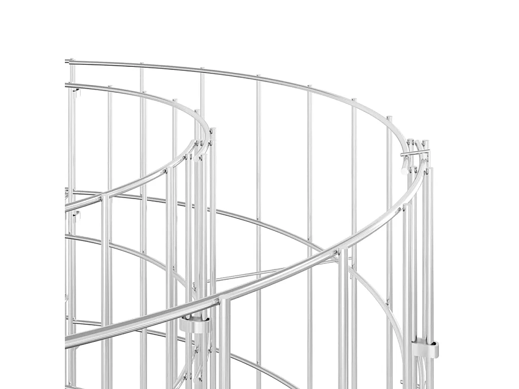 Lit surélevé à gabion Fer galvanisé 300x100x100 cm