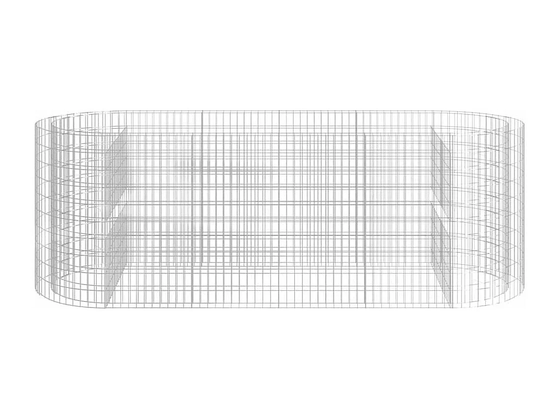Lit surélevé à gabion Fer galvanisé 300x100x100 cm
