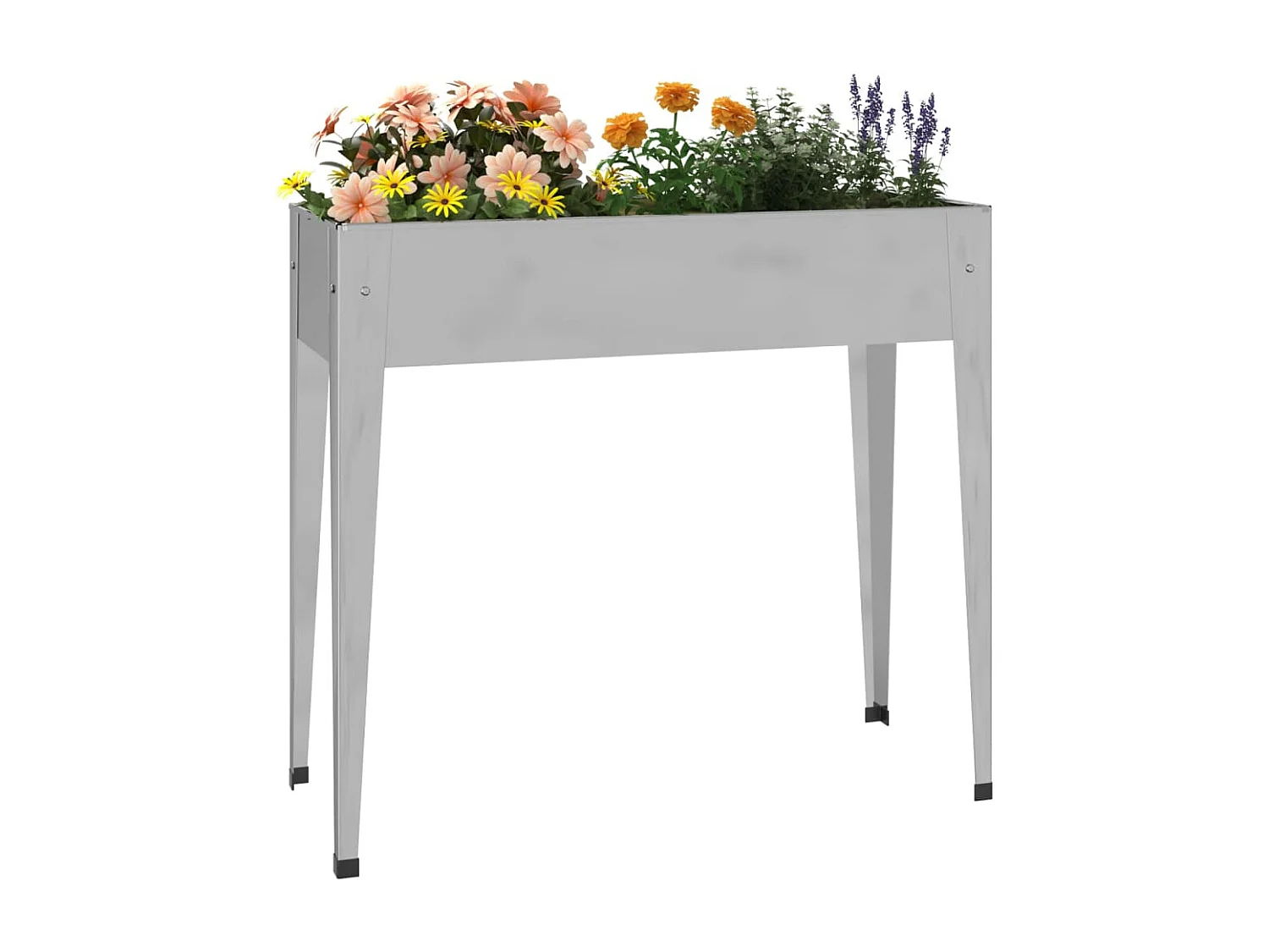 Vaso/floreira de jardim 100,5x40,5x90 cm aço galvanizado