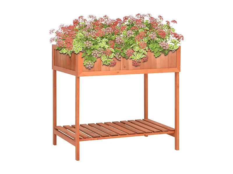 Floreira para ervas aromáticas 80x60x80 cm abeto maciço