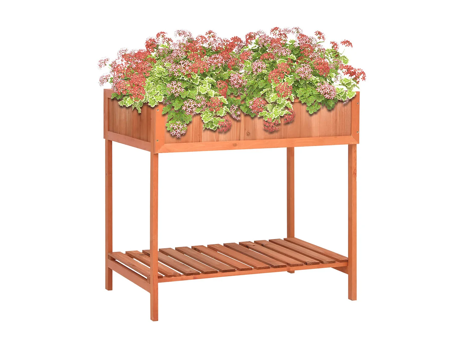 Floreira para ervas aromáticas 80x60x80 cm abeto maciço