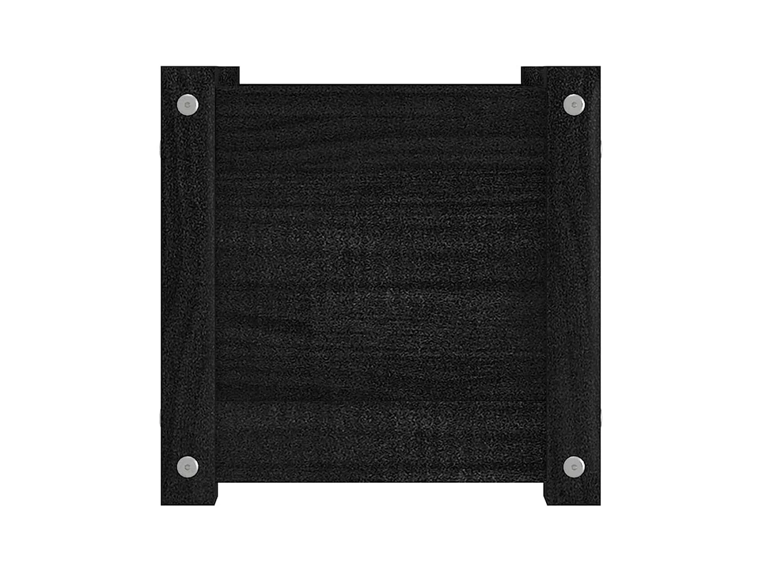 Vaso/floreira de jardim 31x31x31 cm pinho maciço preto