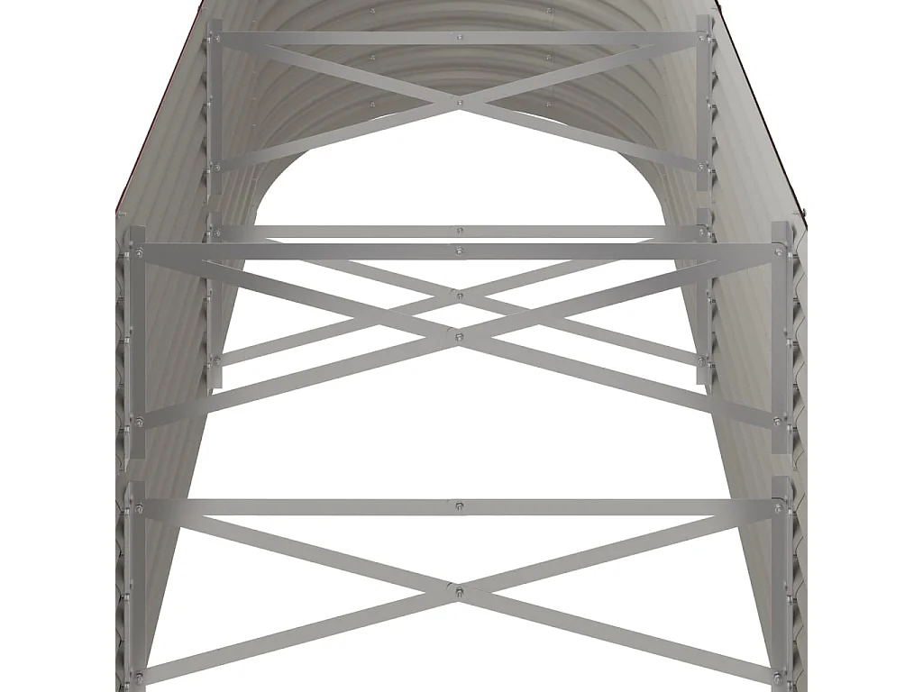 Lit surélevé de jardin Acier enduit de poudre marron