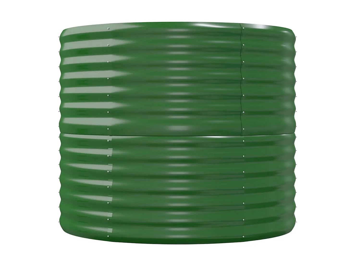 Lit surélevé de jardin Acier enduit de poudre 152x80x68 cm Vert