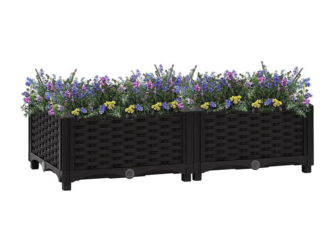 Canteiro elevado 80x40x23 cm polipropileno