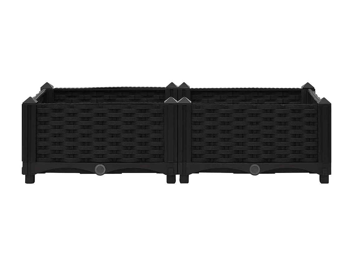 Canteiro elevado 80x40x23 cm polipropileno