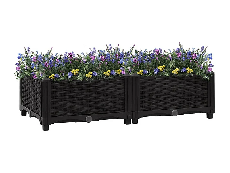 Canteiro elevado 80x40x23 cm polipropileno