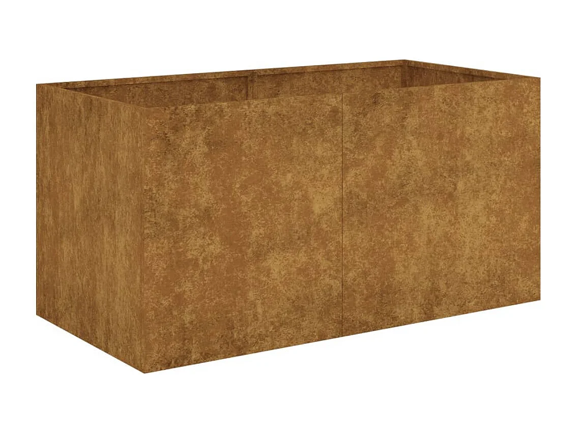 Jardinière 80x40x40 cm acier corten