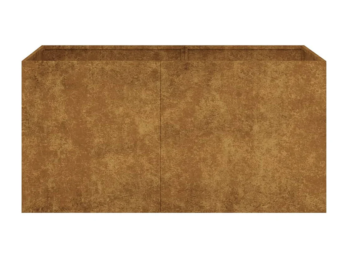 Jardinière 80x40x40 cm acier corten