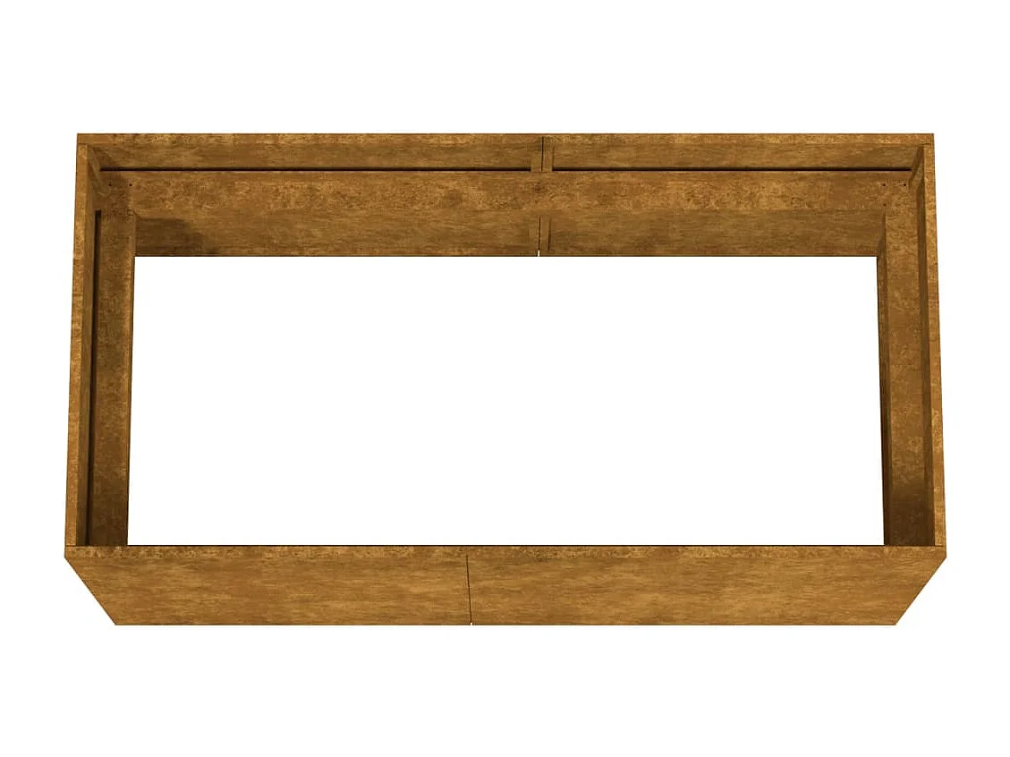 Jardinière 80x40x40 cm acier corten
