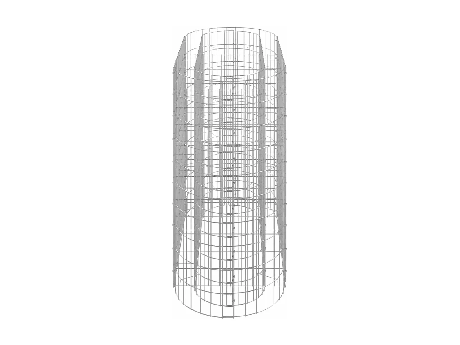 Lit surélevé à gabion Fer galvanisé 120x50x100 cm