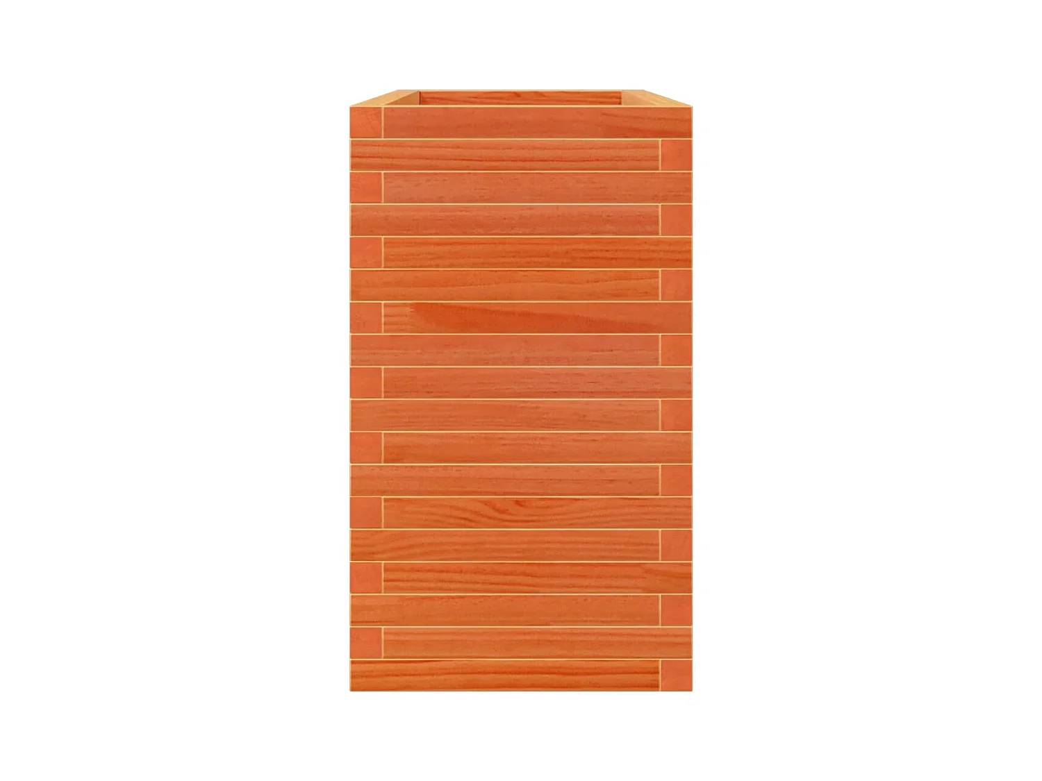 Jardinière cire marron 90x40x68,5 cm bois de pin massif