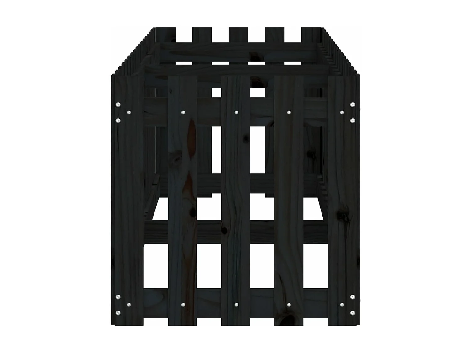 Lit surélevé de jardin design de clôture 200x50x50cm pin massif