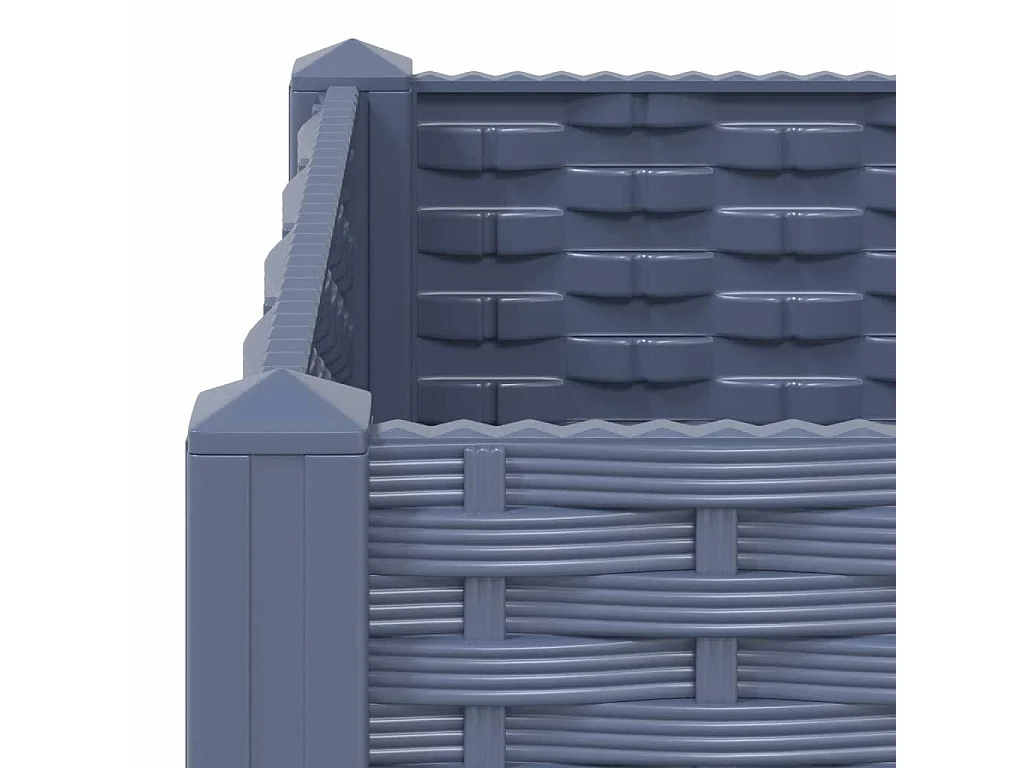 Canteiro elevado 120x40x38 cm polipropileno