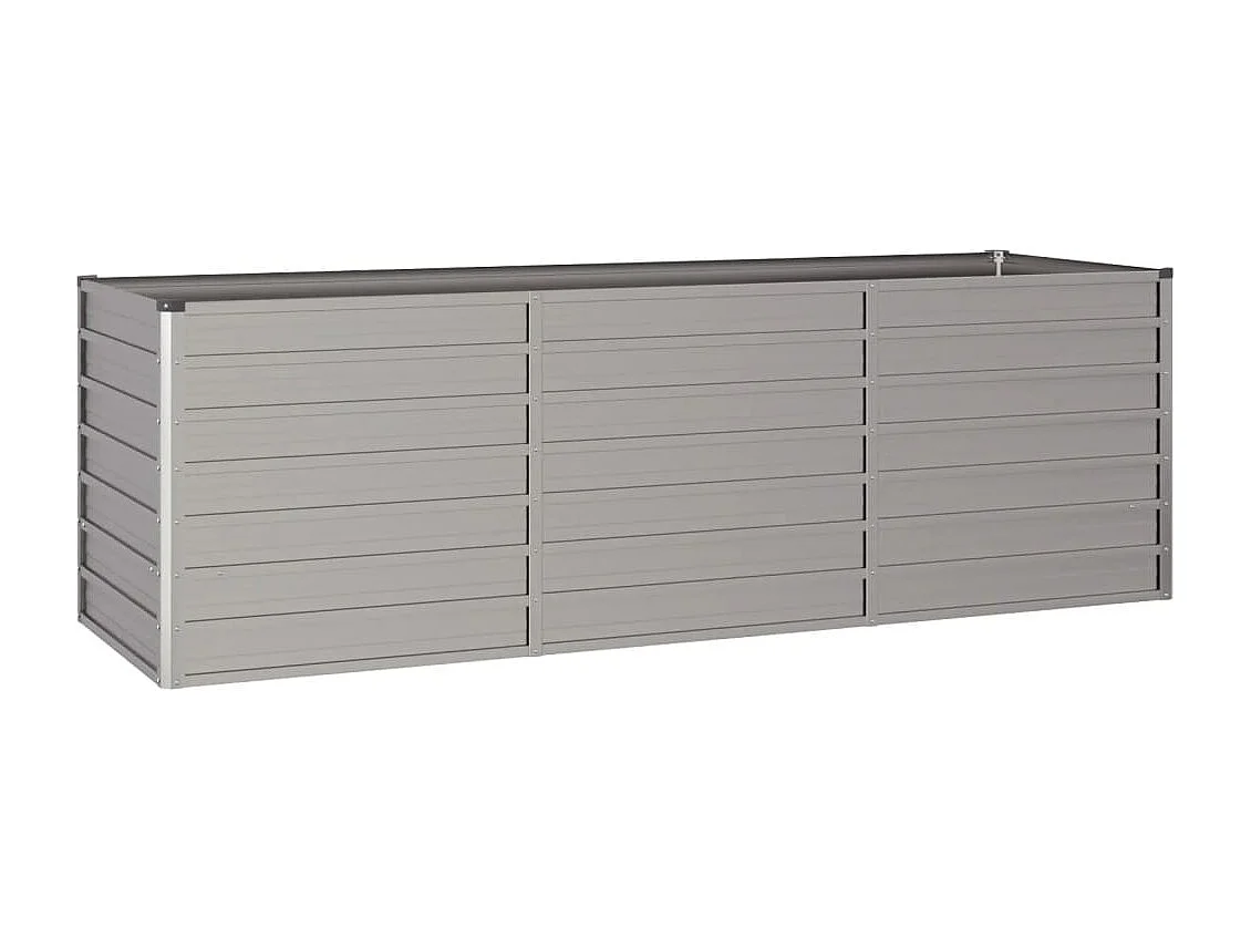 Arriate oxidado de acero corten 240x80x77 cm