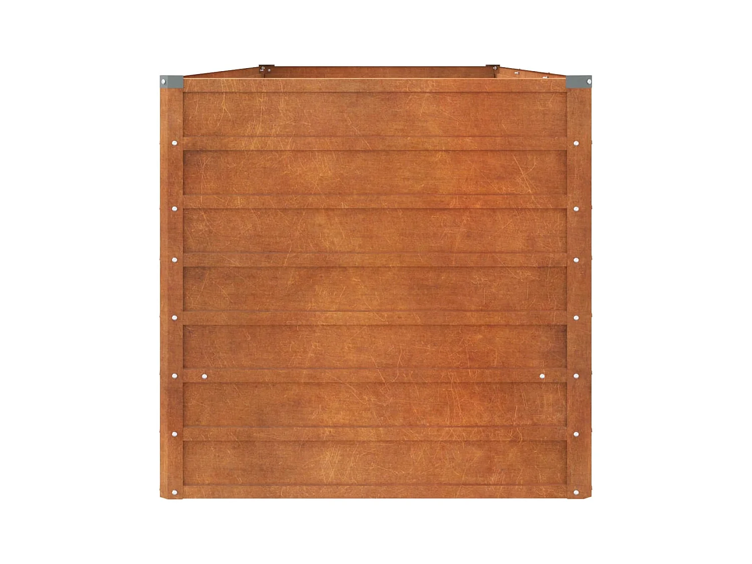 Arriate oxidado de acero corten 240x80x77 cm