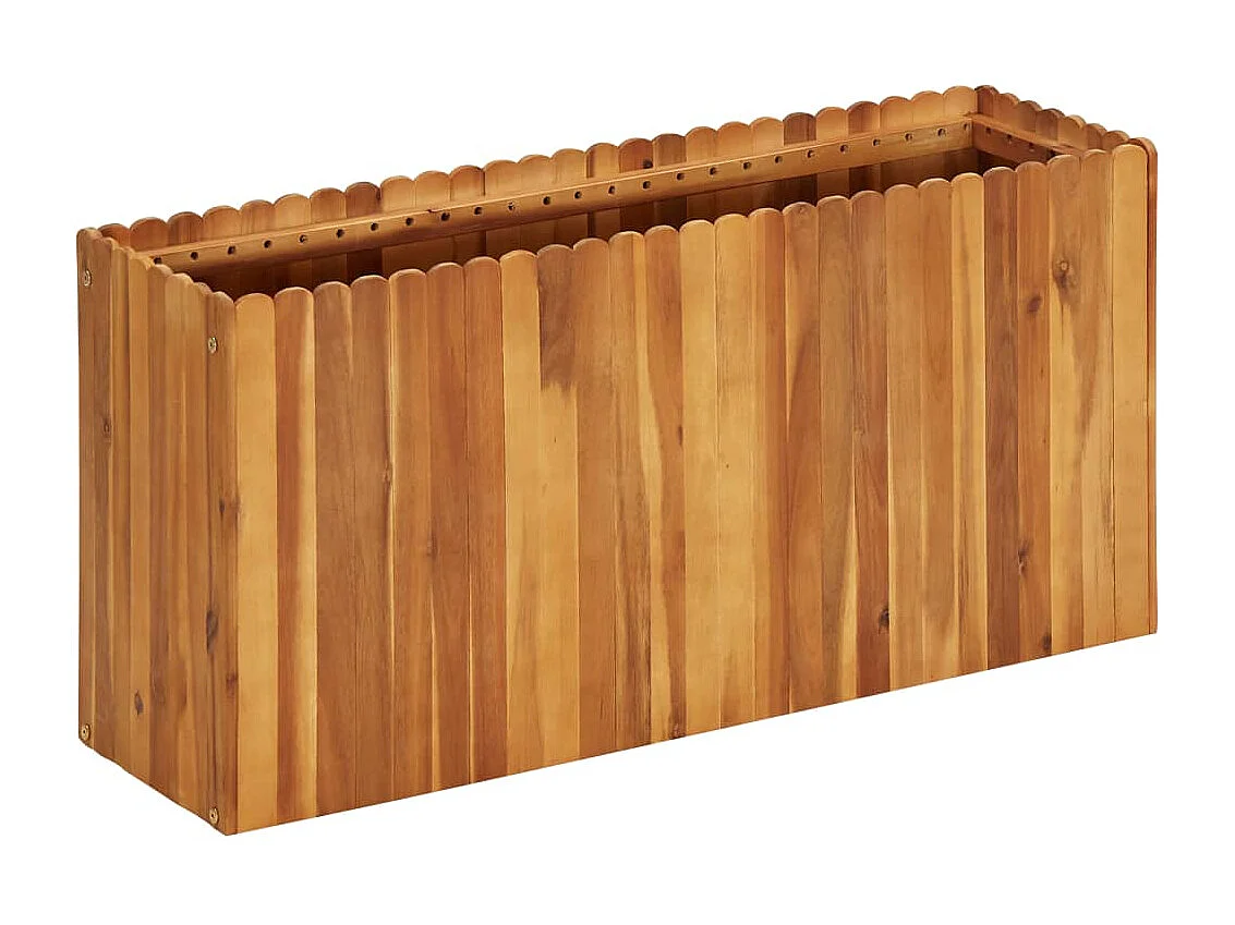 Lit surélevé de jardin 100x30x50 cm Bois massif d'acacia