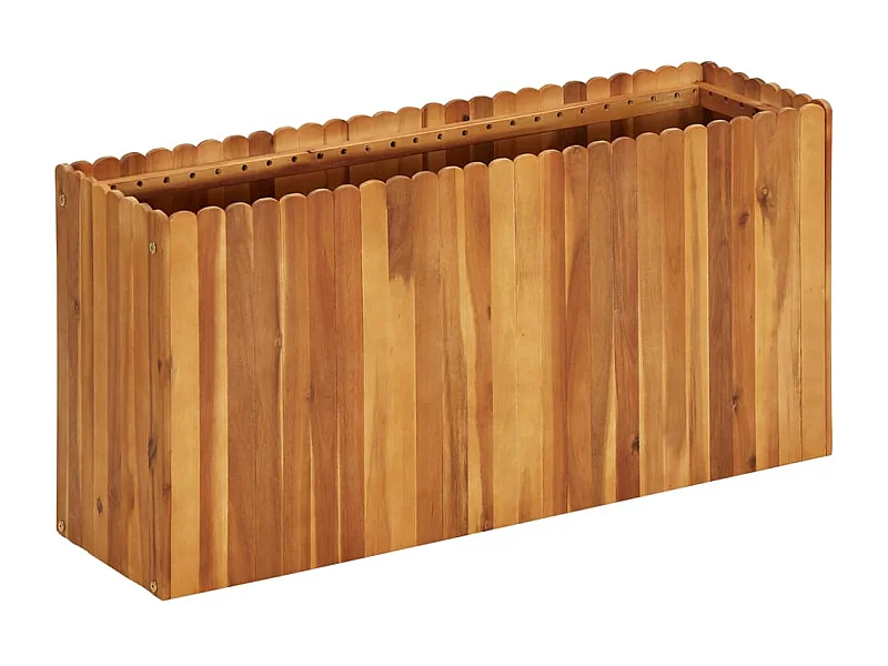 Lit surélevé de jardin 100x30x50 cm Bois massif d'acacia