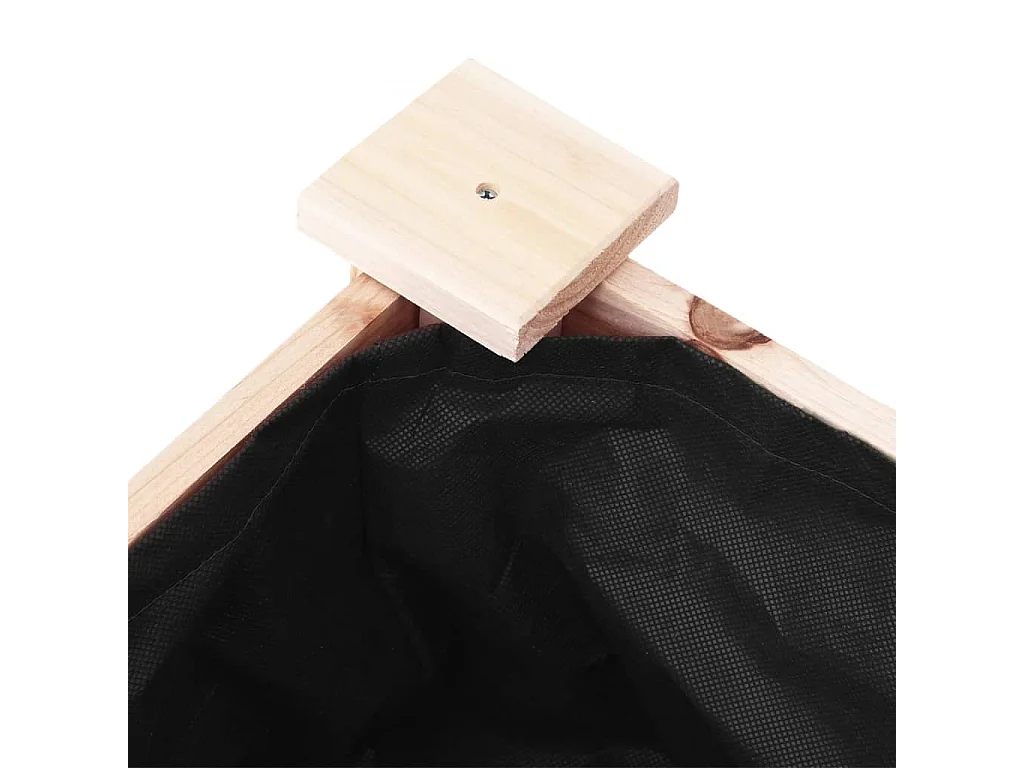 Jardinera con forro interior madera maciza de abeto 71x37x76 cm