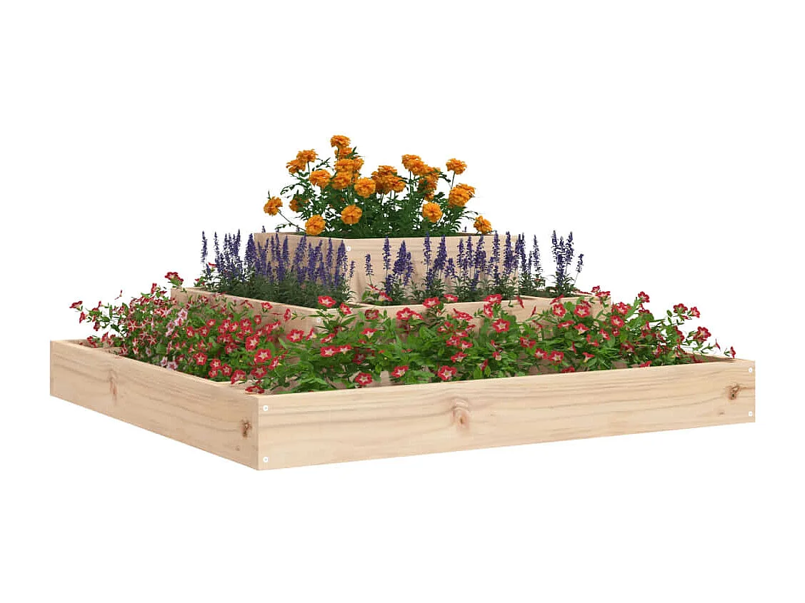 Vaso/floreira 80x80x27 cm pinho maciço