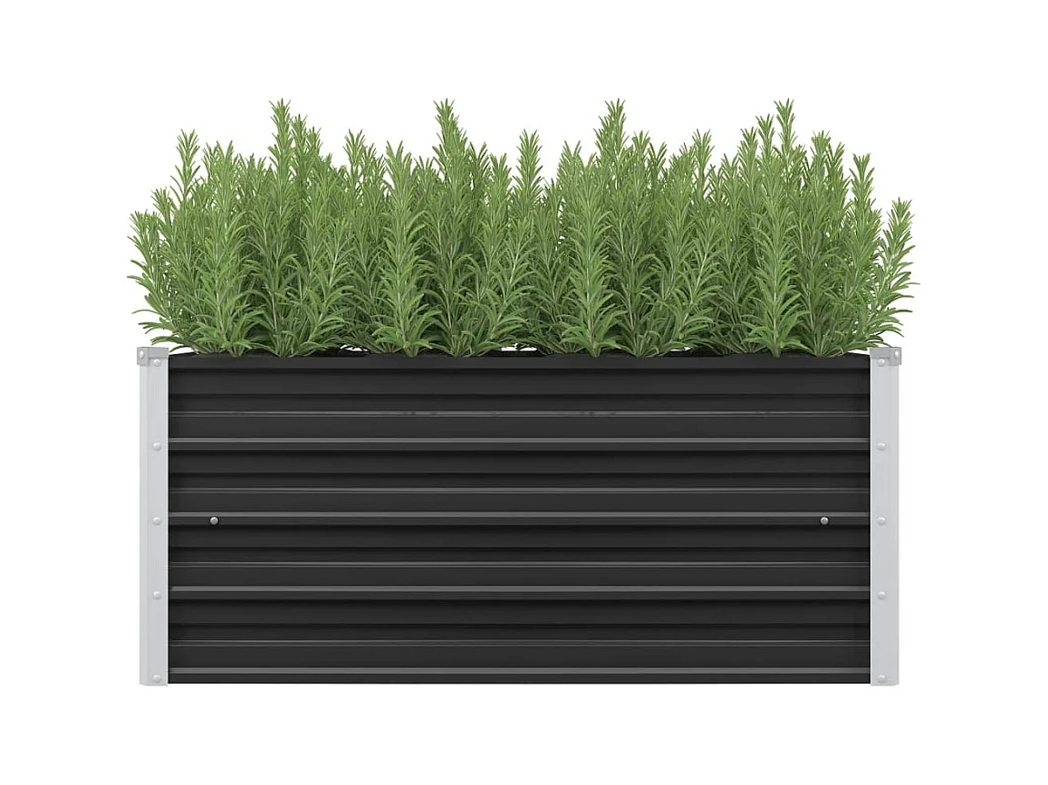 Lit surélevé de jardin Anthracite 100x40x45 cm Acier galvanisé