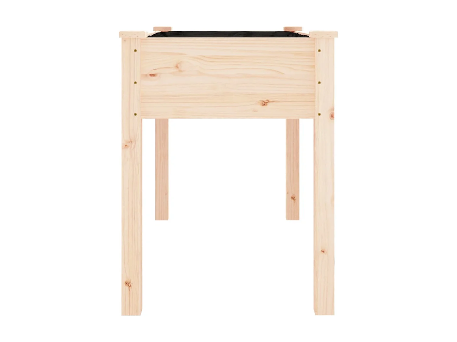 Jardinière avec doublure 118x59x76 cm bois massif de sapin